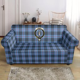 Scottish MacKay Blue Clan Crest Tartan Sofa and Chair Slipcover