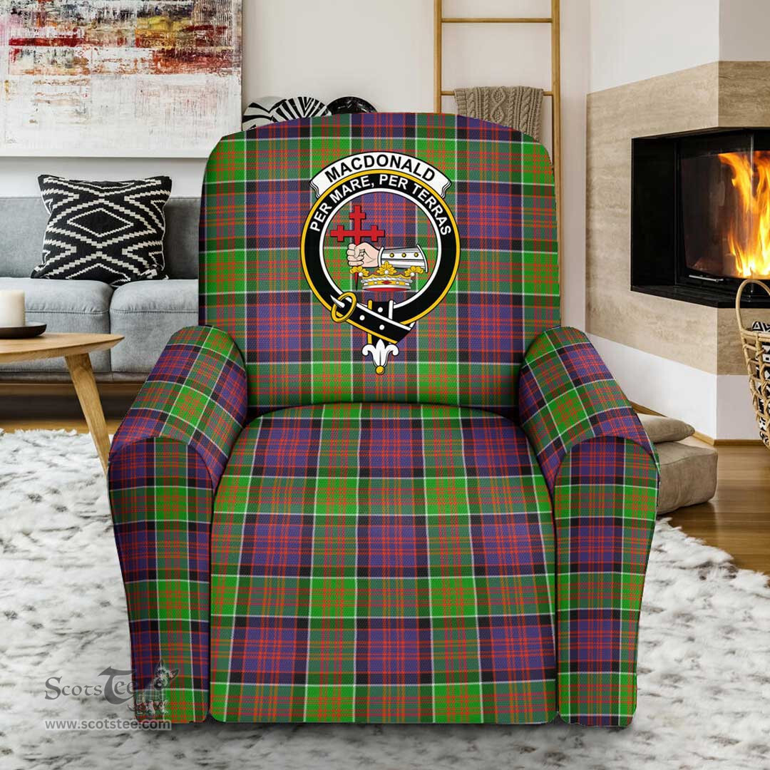Scottish MacDonald Modern Clan Tartan Sofa and Chair Slipcover