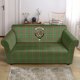 Scottish MacKinnon Hunting Modern Clan Crest Tartan Sofa and Chair Slipcover