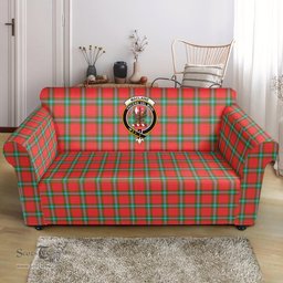 Scottish MacLaine of Loch Buie Clan Crest Tartan Sofa and Chair Slipcover