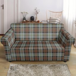 Scottish MacLeod of Harris Weathered Clan Tartan Sofa and Chair Slipcover