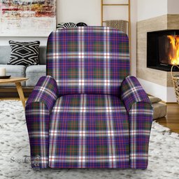 Scottish MacDonald Dress Modern Clan Crest Tartan Sofa and Chair Slipcover