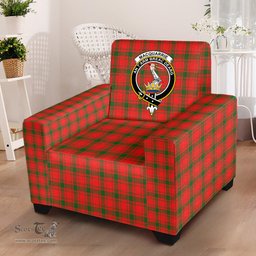 Scottish MacQuarrie Modern Clan Crest Tartan Sofa and Chair Slipcover
