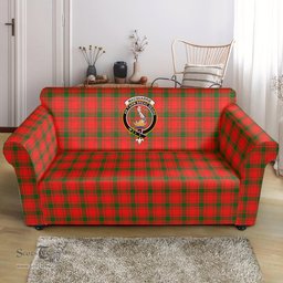 Scottish MacQuarrie Modern Clan Crest Tartan Sofa and Chair Slipcover