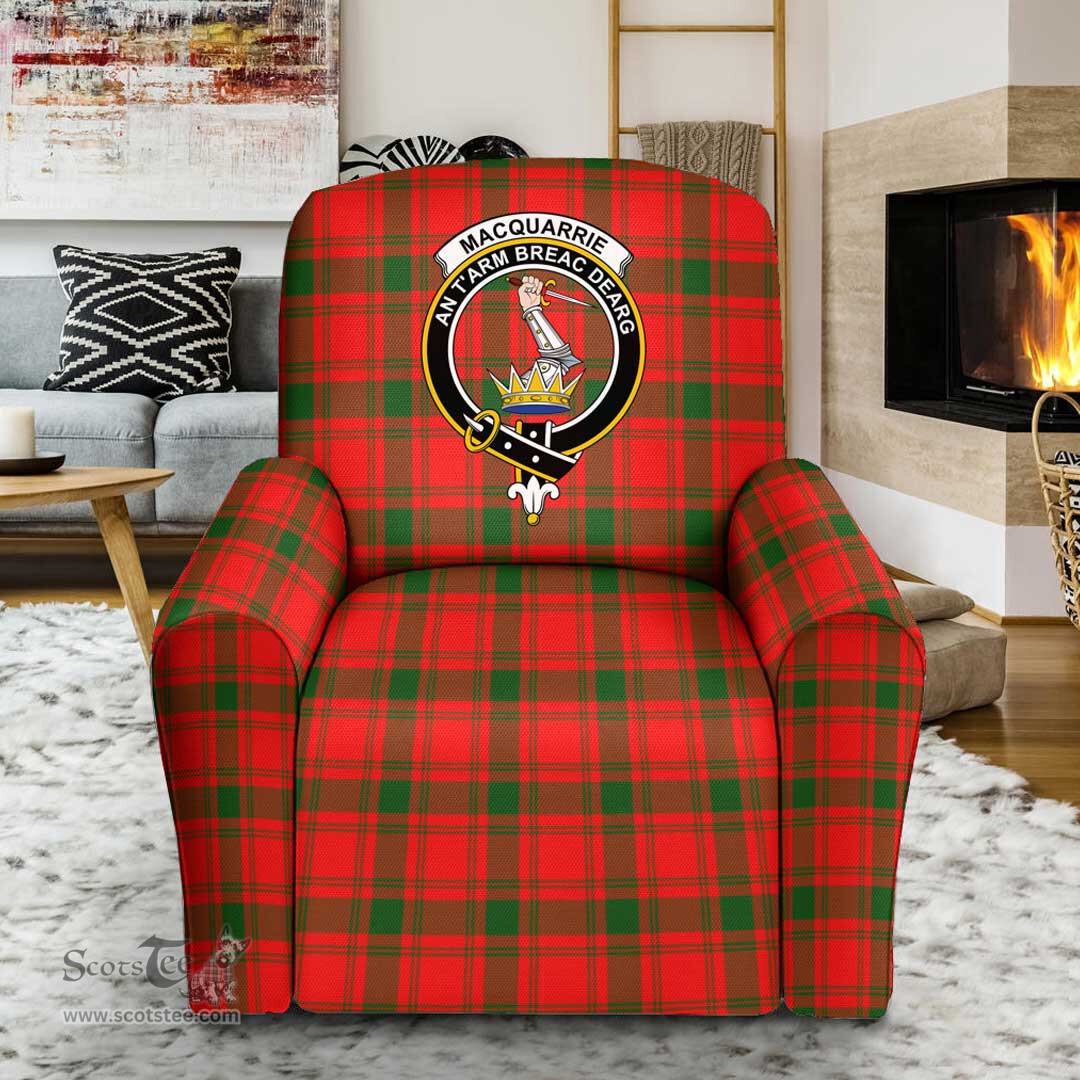 Scottish MacPherson Weathered Clan Crest Tartan Sofa and Chair Slipcover