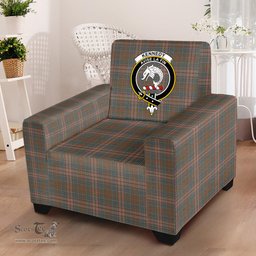 Scottish Kennedy Weathered Clan Crest Tartan Sofa and Chair Slipcover
