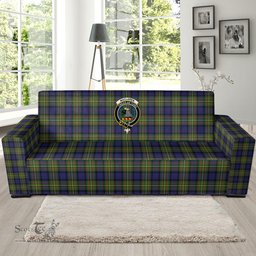 Scottish MacLaren Modern Clan Crest Tartan Sofa and Chair Slipcover