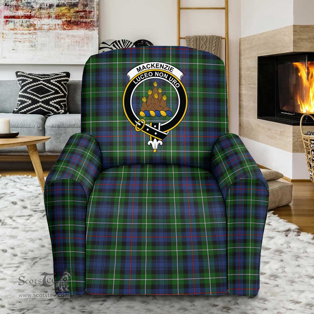 Scottish MacKenzie Modern Clan Crest Tartan Sofa and Chair Slipcover