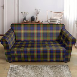 Scottish MacLellan Modern Clan Tartan Sofa and Chair Slipcover