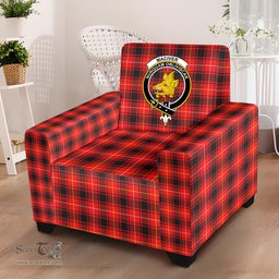 Scottish MacIver Modern Clan Crest Tartan Sofa and Chair Slipcover