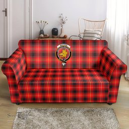 Scottish MacIver Modern Clan Crest Tartan Sofa and Chair Slipcover