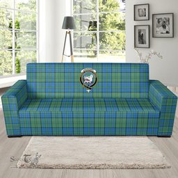 Scottish Lockhart Clan Crest Tartan Sofa and Chair Slipcover