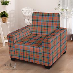 Scottish MacNaughton Ancient Clan Tartan Sofa and Chair Slipcover
