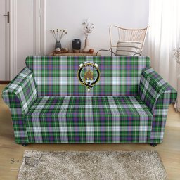 Scottish MacKenzie Dress Modern Clan Crest Tartan Sofa and Chair Slipcover