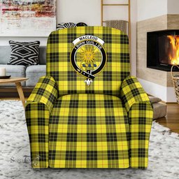 Scottish MacLeod of Lewis Modern Clan Crest Tartan Sofa and Chair Slipcover