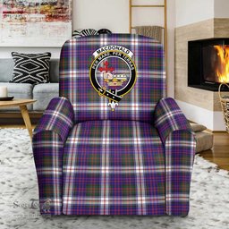 Scottish MacDonald Dress Modern Clan Crest Tartan Sofa and Chair Slipcover