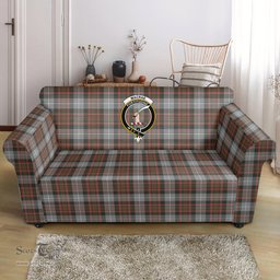 Scottish MacRae Hunting Weathered Clan Crest Tartan Sofa and Chair Slipcover