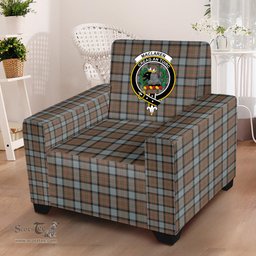 Scottish MacLaren Weathered Clan Crest Tartan Sofa and Chair Slipcover