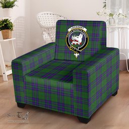 Scottish Lockhart Modern Clan Crest Tartan Sofa and Chair Slipcover