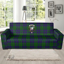 Scottish Lockhart Modern Clan Crest Tartan Sofa and Chair Slipcover