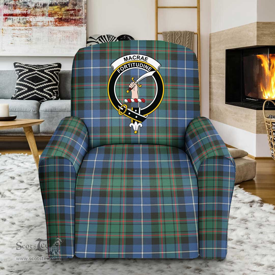 Scottish MacRae Dress Modern Clan Crest Tartan Sofa and Chair Slipcover