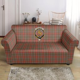 Scottish MacKintosh Hunting Weathered Clan Crest Tartan Sofa and Chair Slipcover