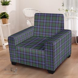 Scottish MacRae Hunting Modern Clan Tartan Sofa and Chair Slipcover