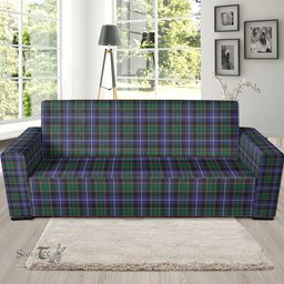 Scottish MacRae Hunting Modern Clan Tartan Sofa and Chair Slipcover