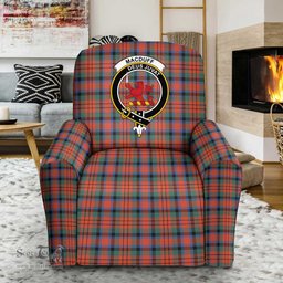 Scottish MacDougall Modern Clan Crest Tartan Sofa and Chair Slipcover