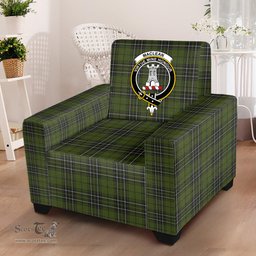 Scottish MacLean Hunting Clan Crest Tartan Sofa and Chair Slipcover