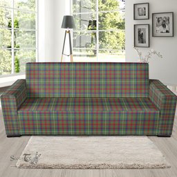 Scottish Shaw Green Modern Clan Tartan Sofa and Chair Slipcover