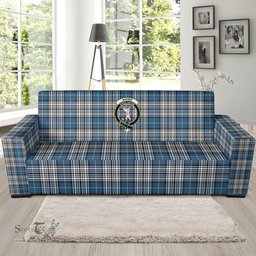 Scottish Napier Modern Clan Crest Tartan Sofa and Chair Slipcover