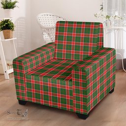 Scottish Pollock Modern Clan Tartan Sofa and Chair Slipcover