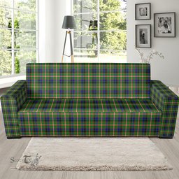 Scottish Reid Green Clan Tartan Sofa and Chair Slipcover