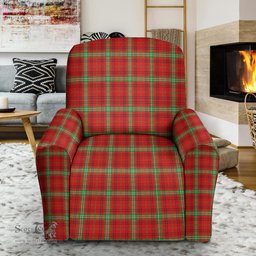 Scottish Morrison Red Modern Clan Crest Tartan Sofa and Chair Slipcover