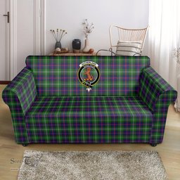 Scottish Sutherland Modern Clan Crest Tartan Sofa and Chair Slipcover