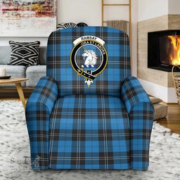 Scottish Ramsay Blue Ancient Clan Crest Tartan Sofa and Chair Slipcover