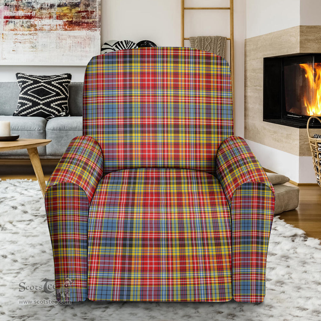 Scottish Ogilvie of Airlie Ancient Clan Crest Tartan Sofa and Chair Slipcover