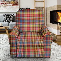 Scottish Ogilvie of Airlie Ancient Clan Crest Tartan Sofa and Chair Slipcover