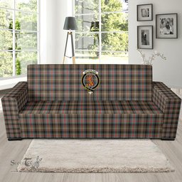 Scottish Sutherland Weathered Clan Crest Tartan Sofa and Chair Slipcover