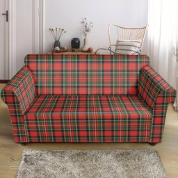 Scottish Stewart Royal Modern Clan Tartan Sofa and Chair Slipcover