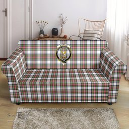 Scottish Stewart Dress Modern Clan Crest Tartan Sofa and Chair Slipcover
