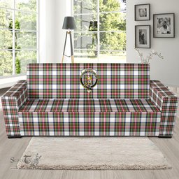 Scottish Stewart Dress Modern Clan Crest Tartan Sofa and Chair Slipcover