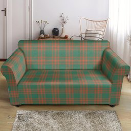Scottish Menzies Green Ancient Clan Tartan Sofa and Chair Slipcover