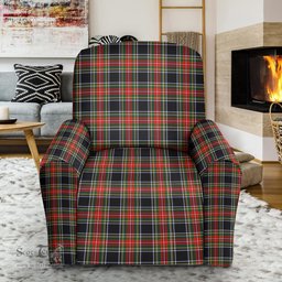 Scottish Stewart Atholl Modern Clan Tartan Sofa and Chair Slipcover