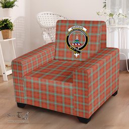 Scottish Morrison Red Ancient Clan Crest Tartan Sofa and Chair Slipcover