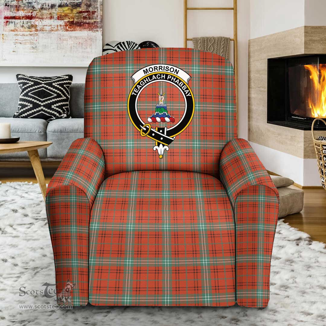 Scottish Morrison Red Ancient Clan Crest Tartan Sofa and Chair Slipcover