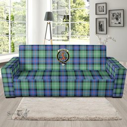 Scottish Sutherland Old Ancient Clan Crest Tartan Sofa and Chair Slipcover
