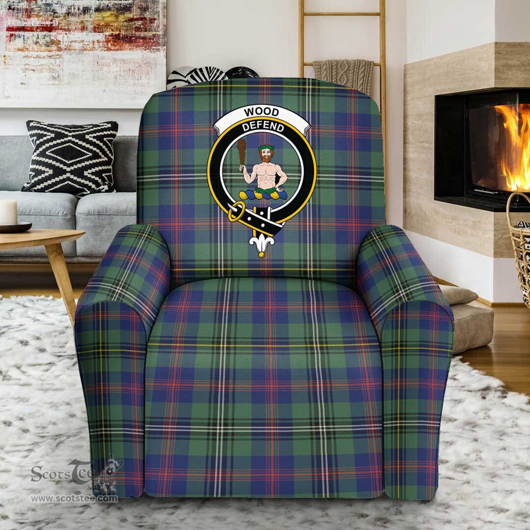 Scottish Wood Modern Clan Crest Tartan Sofa and Chair Slipcover