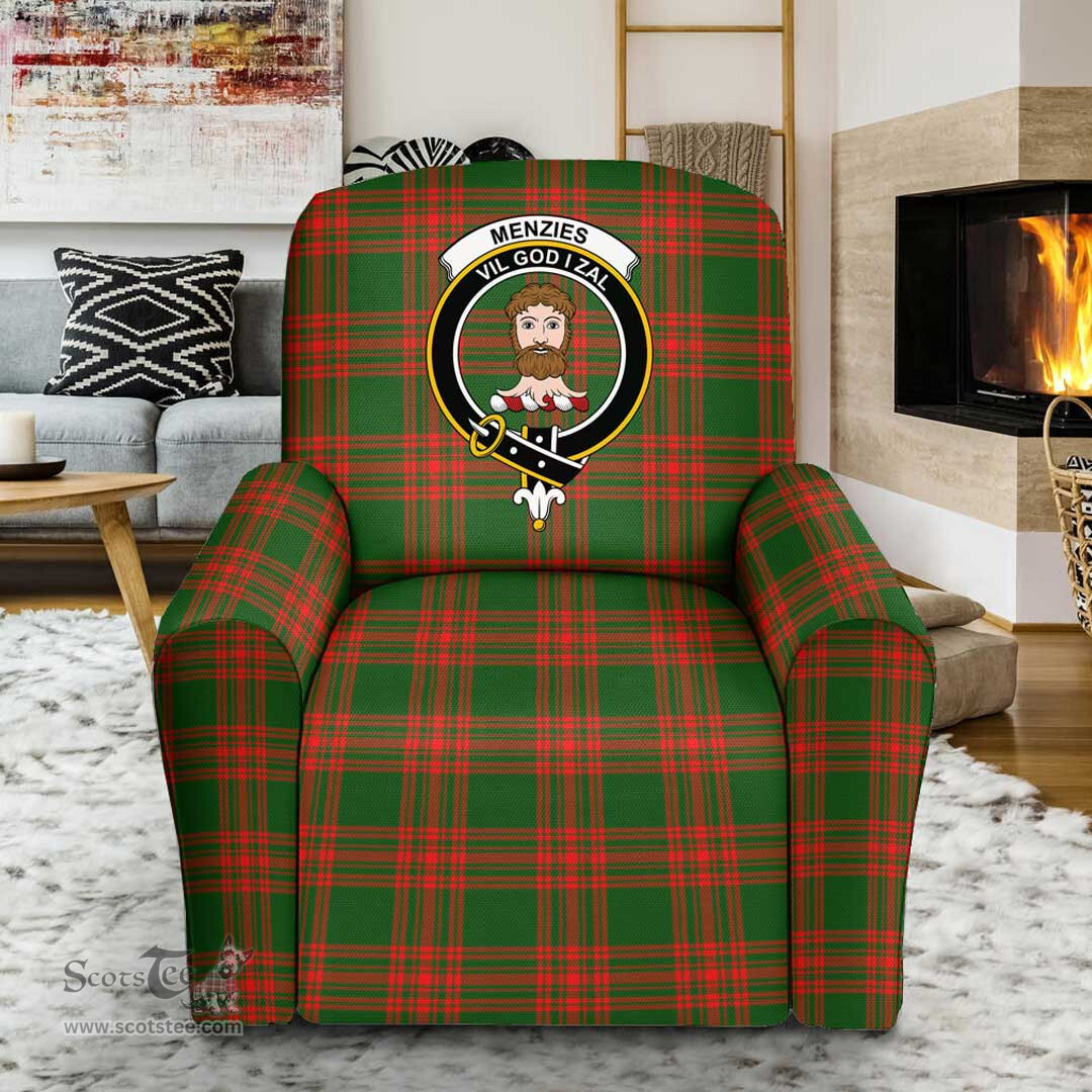 Scottish Menzies Green Ancient Clan Tartan Sofa and Chair Slipcover